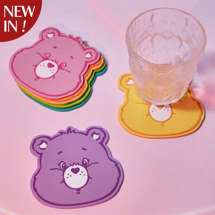【24H出貨】Care Bears彩虹立體杯墊(5色)