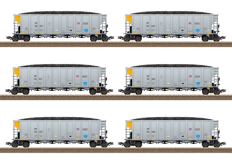 Trix 24903 HO規 UP 聯合太平洋漏斗車.6輛
