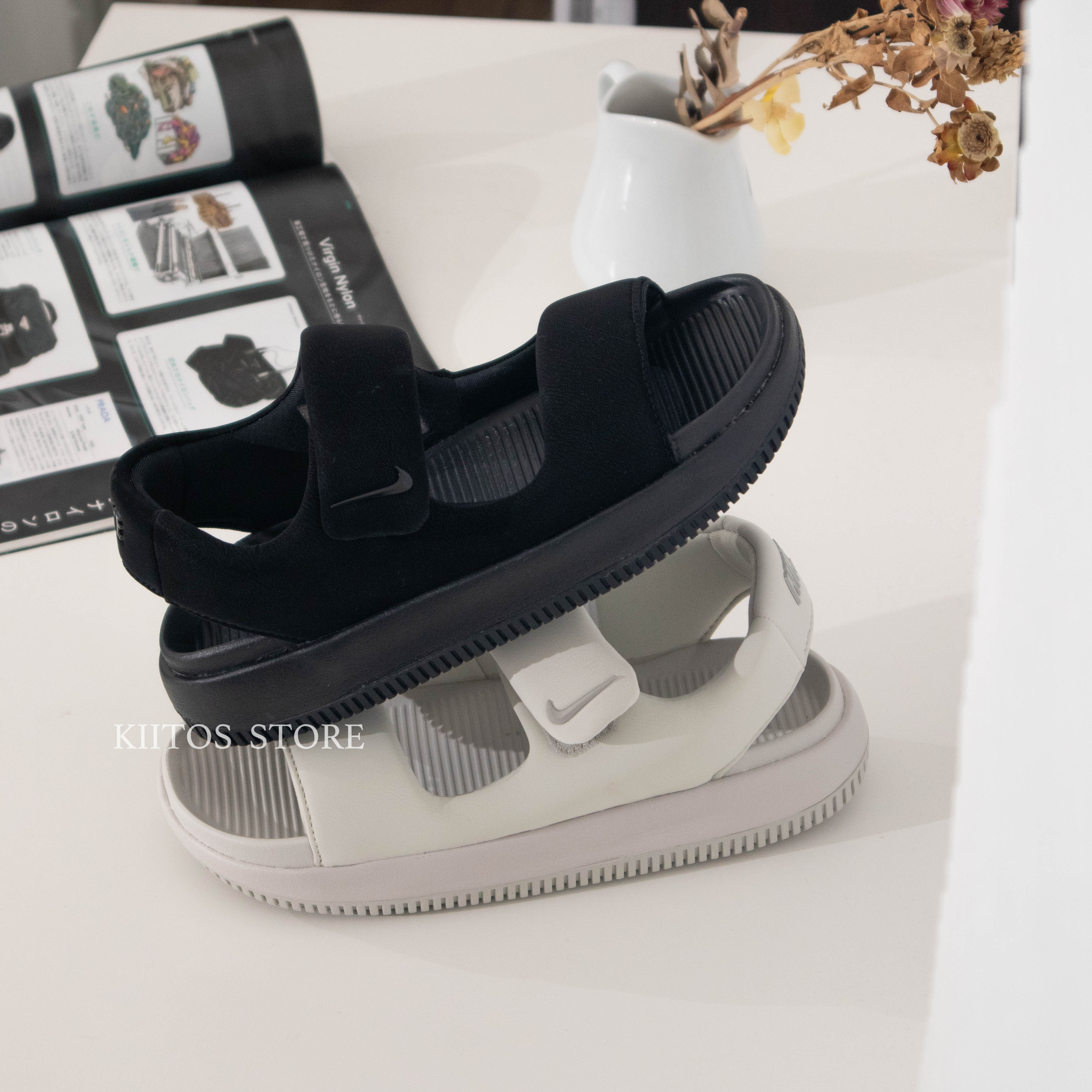 現貨 Nike Calm Sandal "Black"&"Light Bone" 黑 白 厚底 拖鞋 麵包涼鞋  FJ6043-001 FJ6043-002