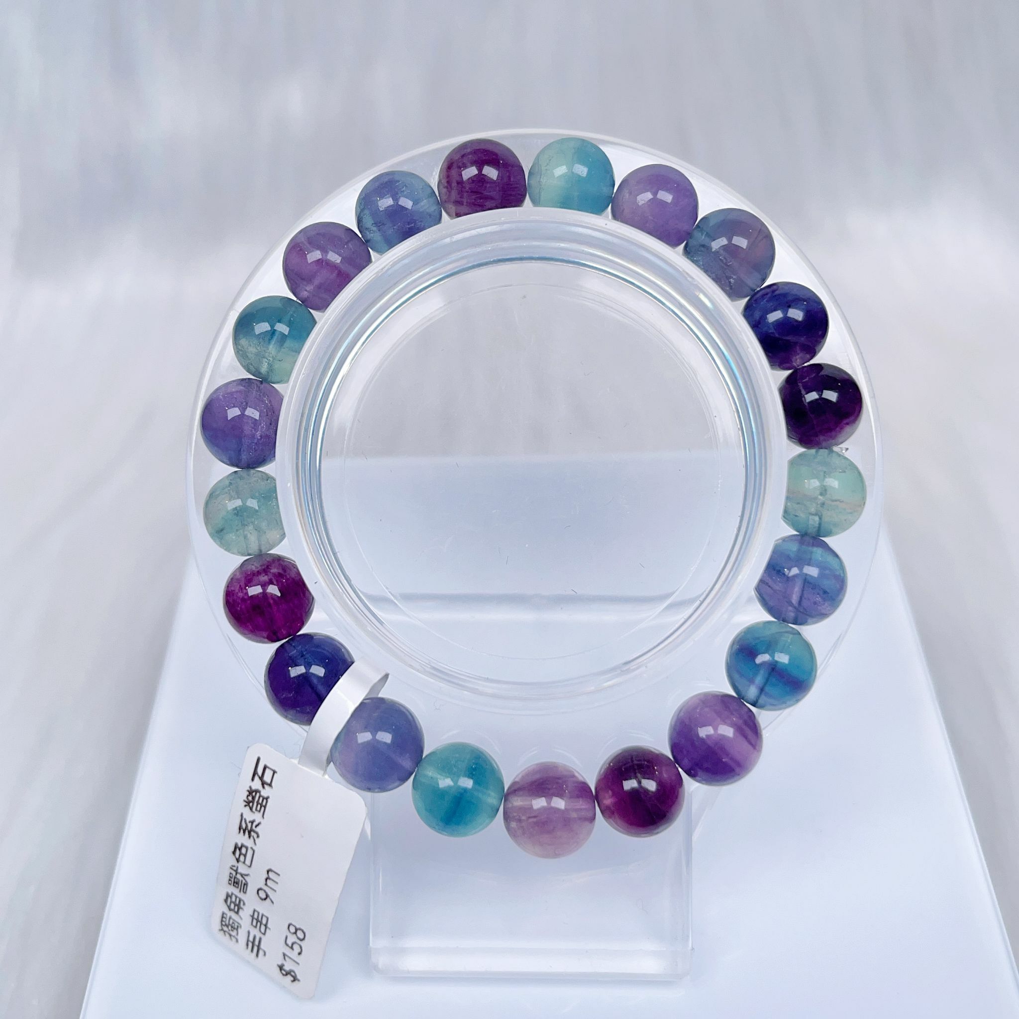 獨角獸色系螢石手串9m CH1415