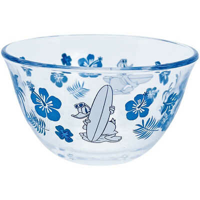 JP 唐老鴨玻璃碗 滑浪版 2496