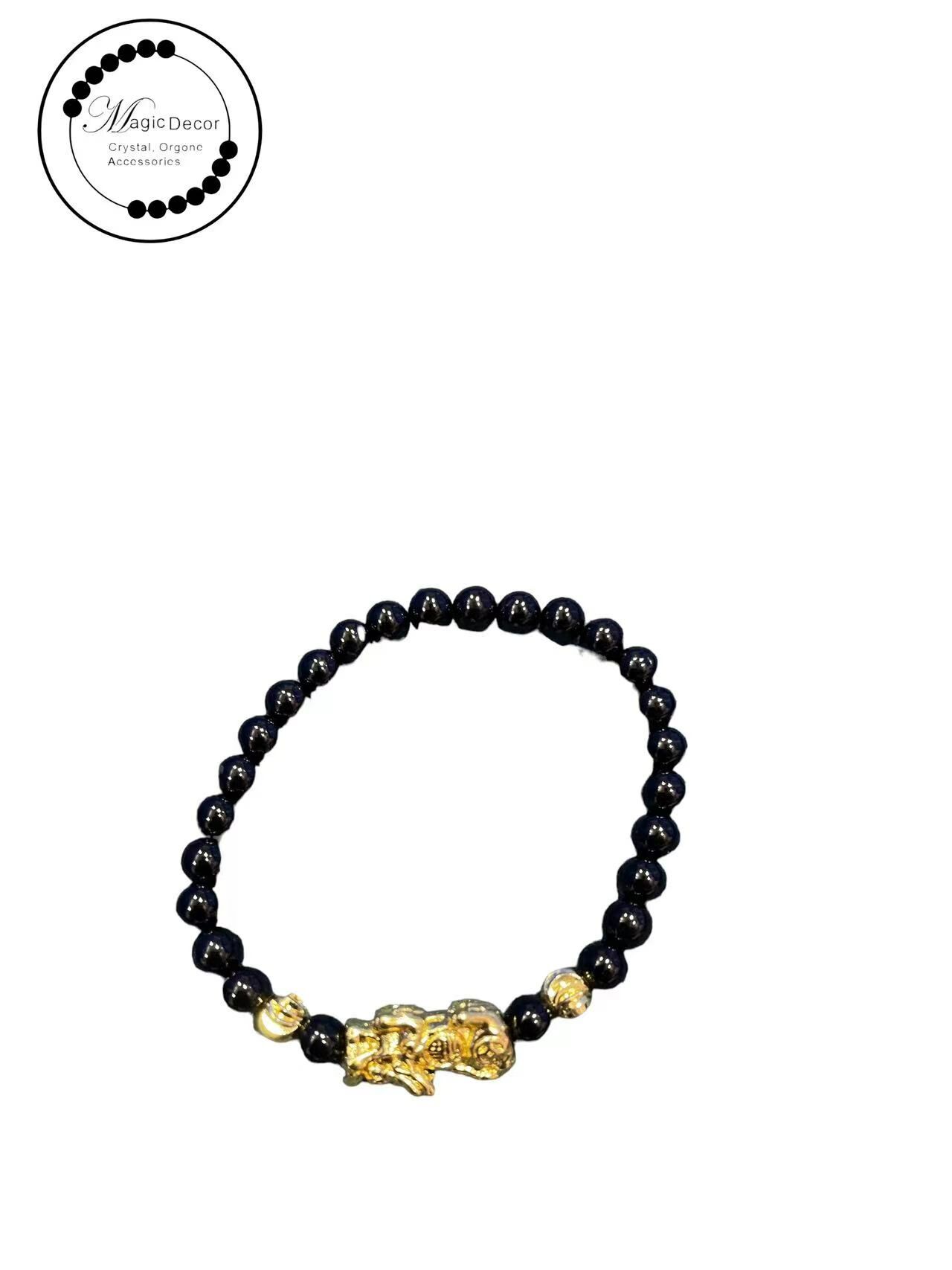 251201 - D15 6mm+傳承級黑碧璽999麒麟設計款手串