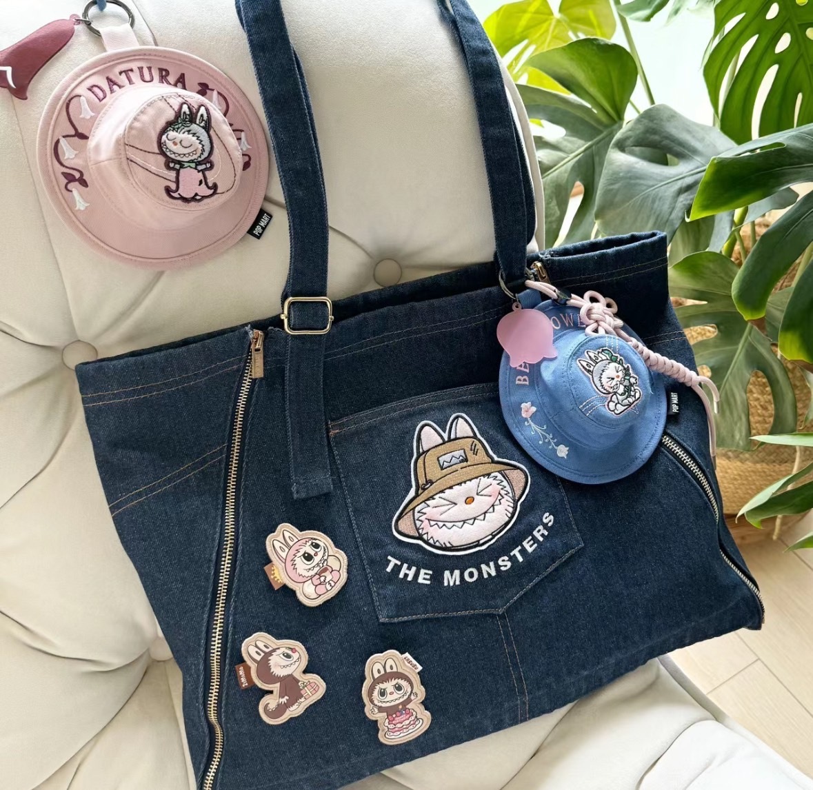 POPMART The Monster Labubu 春天野在家系列 漁夫帽小包 吊飾 肩背包 盲盒 6+1款/現貨