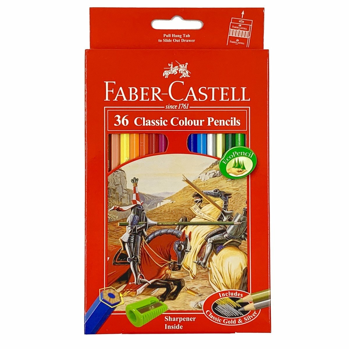 輝栢嘉 - 德國FABER經典油性彩色木顏色鉛筆 36色 (紙盒裝) #115856《贈送#3004 B4四開大圖畫簿1本》