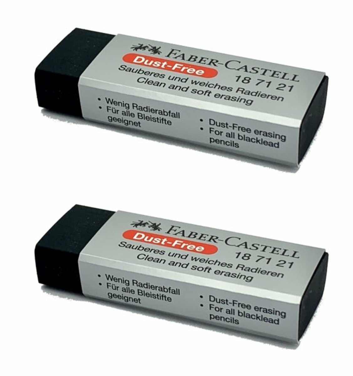 輝栢嘉 - 德國FABER 187121 無塵大擦膠 (2粒) 黑色