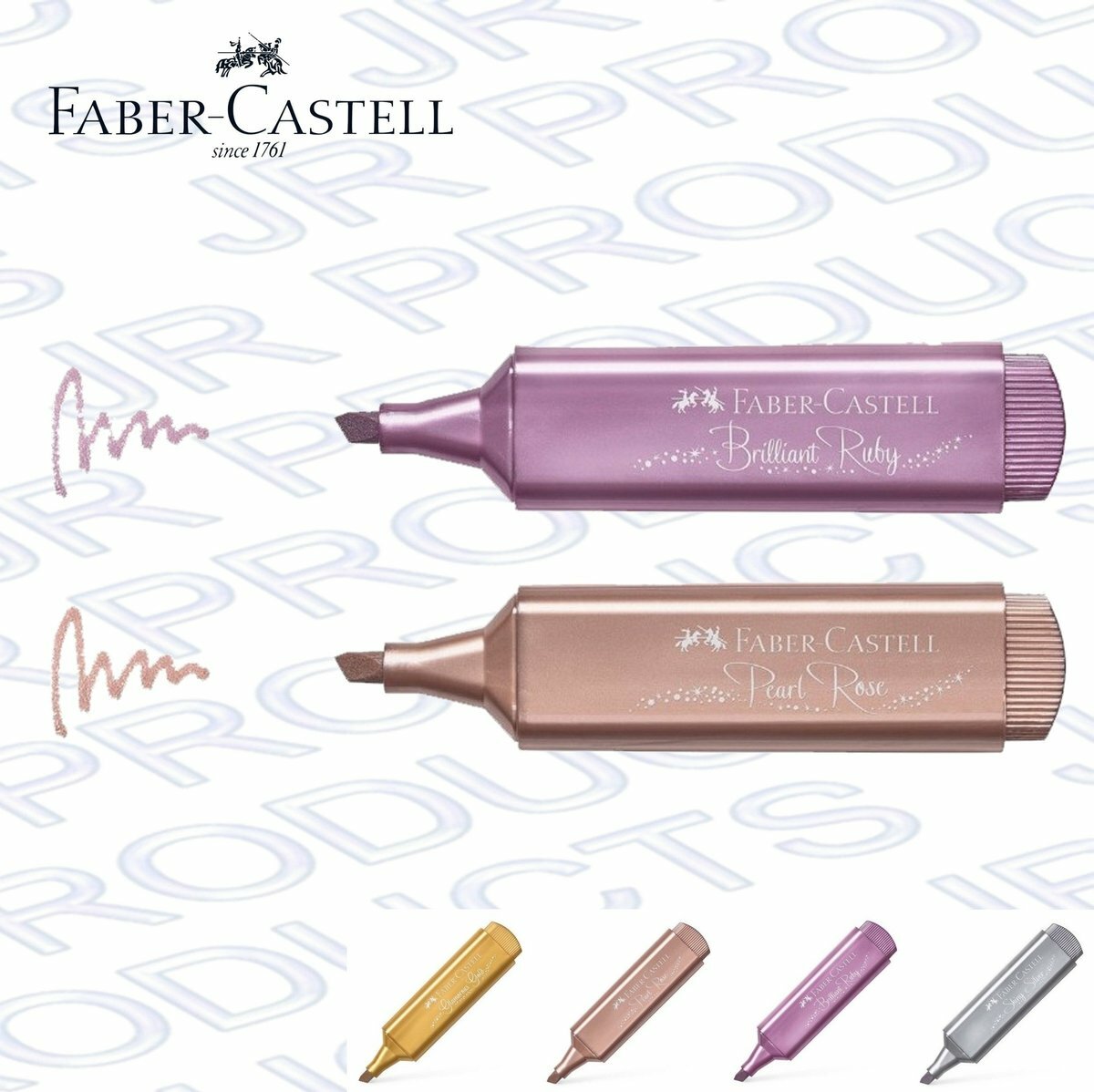 輝栢嘉 - 德國FABER TL46閃亮金屬色螢光筆 - 2色