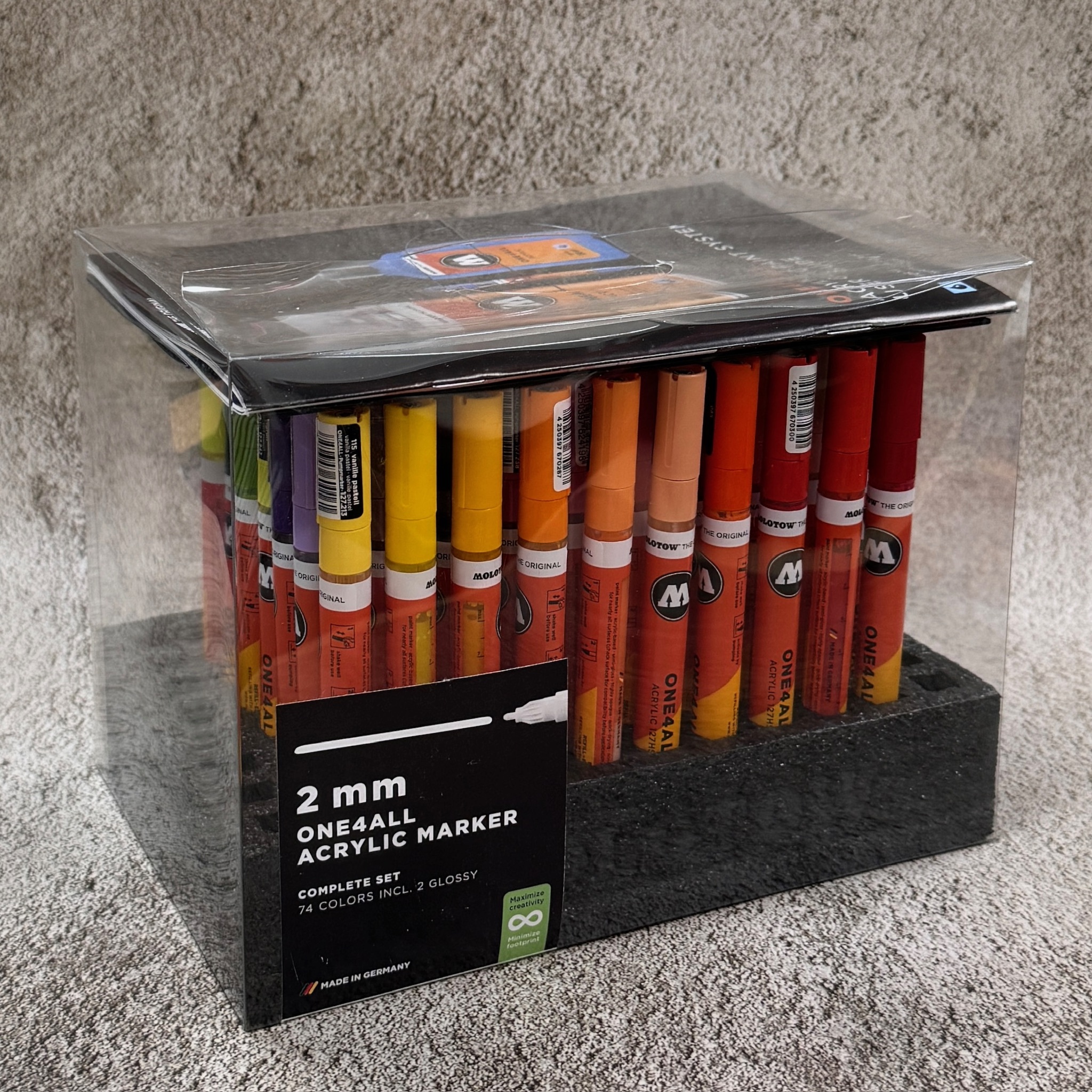 Molotow one4all 2mm 壓克力麥克筆 74色套組