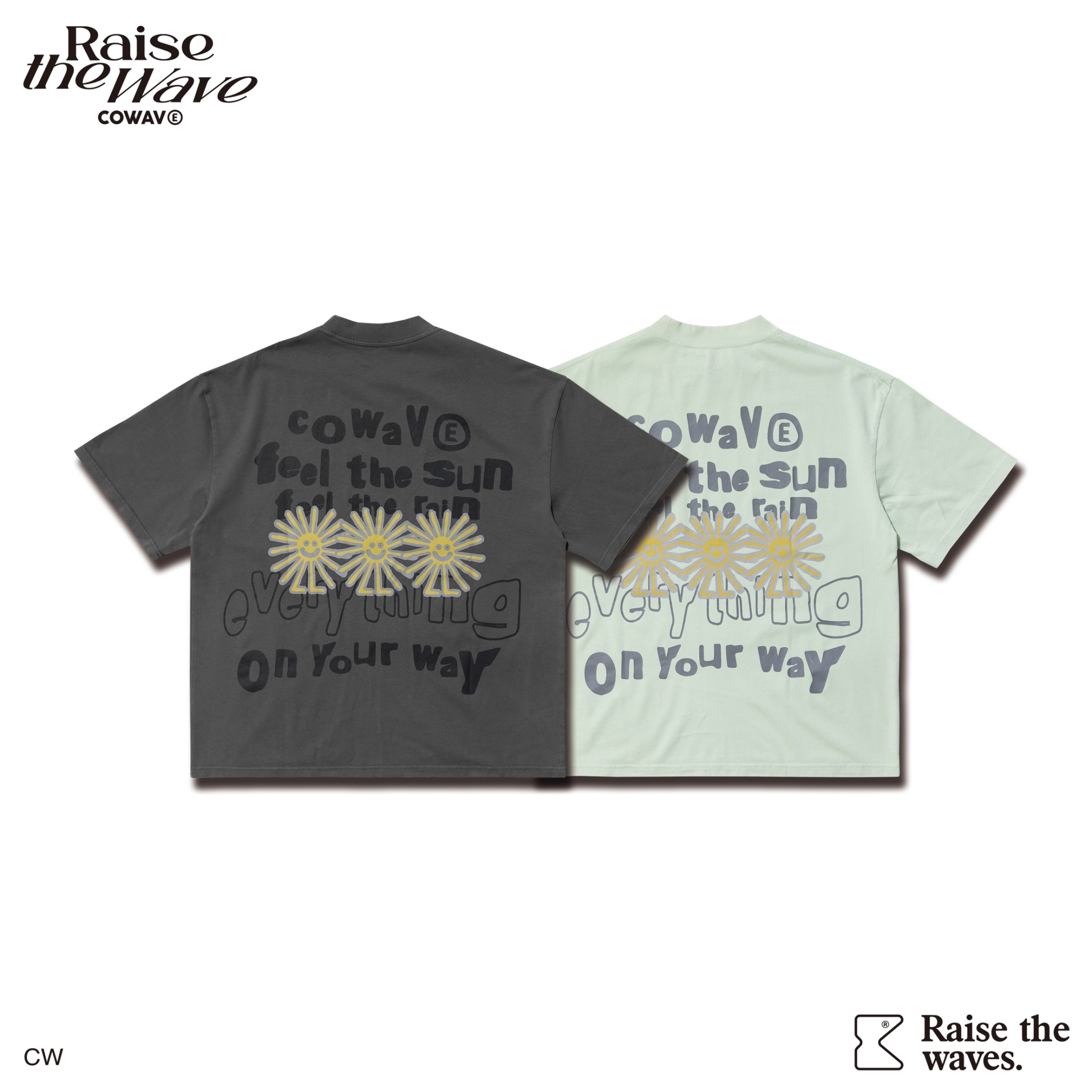 COWAVE 24SS Sunny man font tee