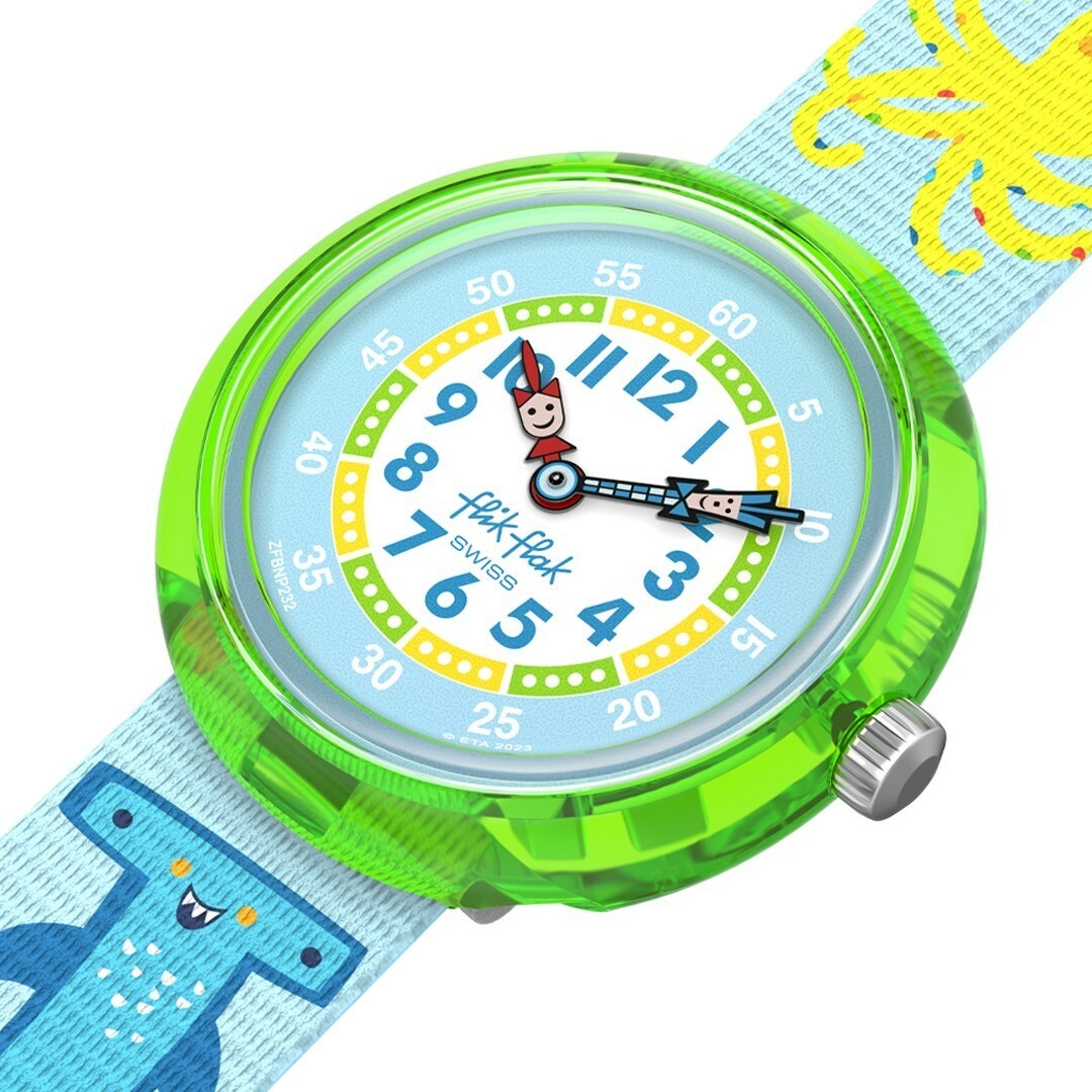 【Swatch - Flik Flak】Flik Flak x Faber-Castell 聯名FBNP232 32mm 現代鐘錶
