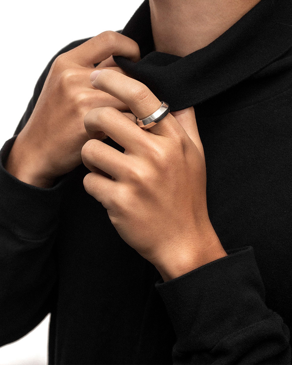 RECOVERY 刀刃鋼戒 (亮銀)