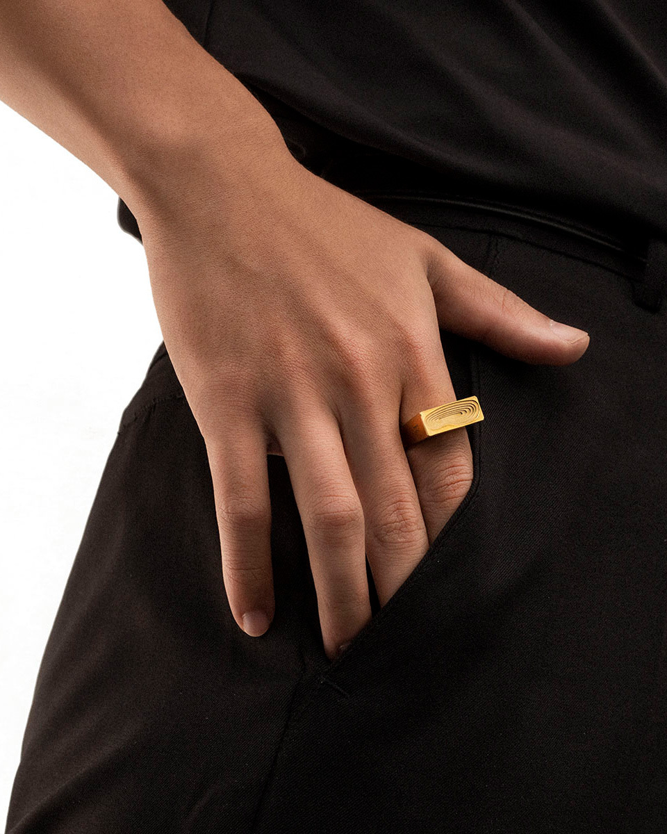 RECOVERY 綠洲戒指 (亮金色)