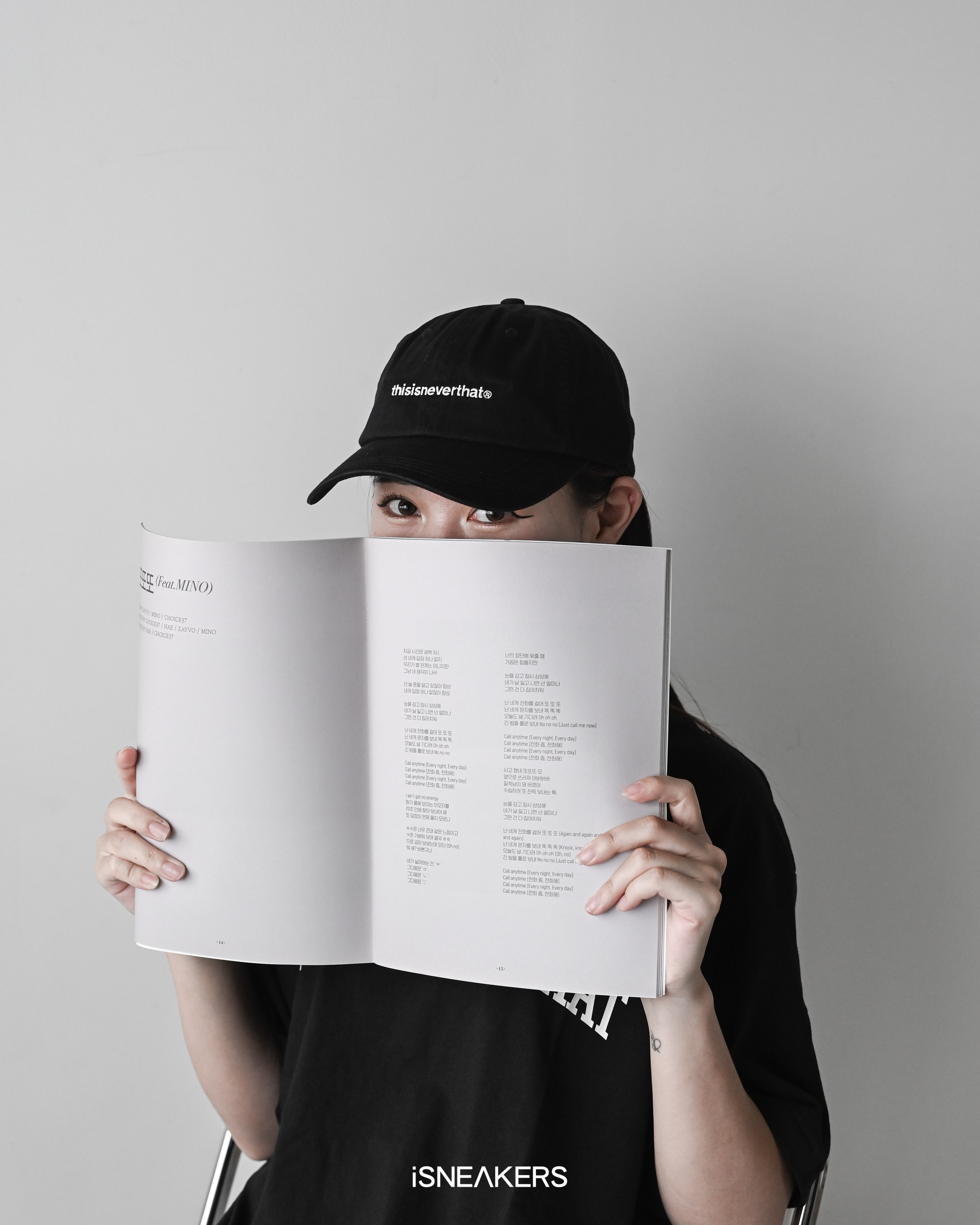 iSNEAKERS｜thisisneverthat Logo Cap 老帽 黑