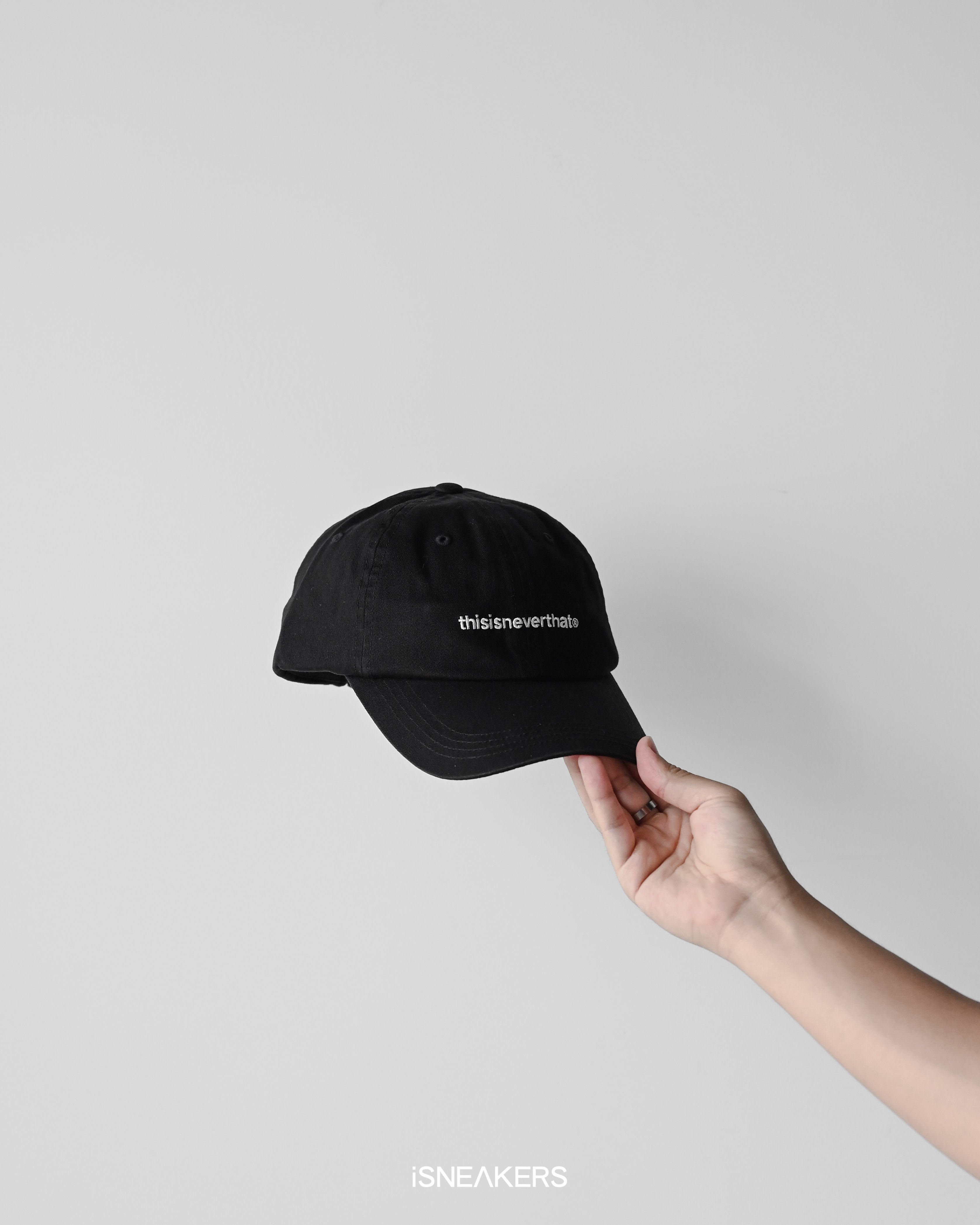 iSNEAKERS｜thisisneverthat Logo Cap 老帽 黑
