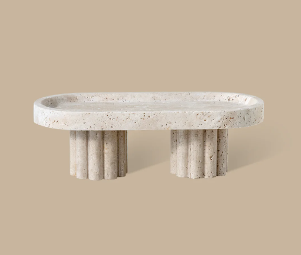 BLACK BLAZE Column Tray 立柱托盤 洞石