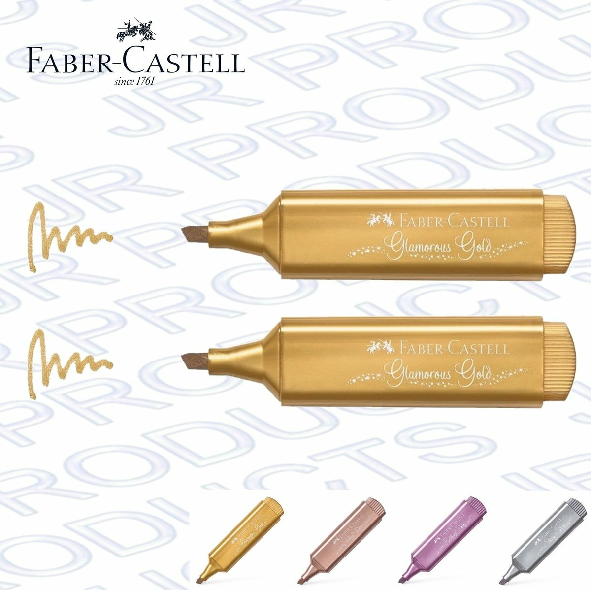 輝栢嘉 - 德國FABER TL46閃亮金屬色螢光筆 - 2支