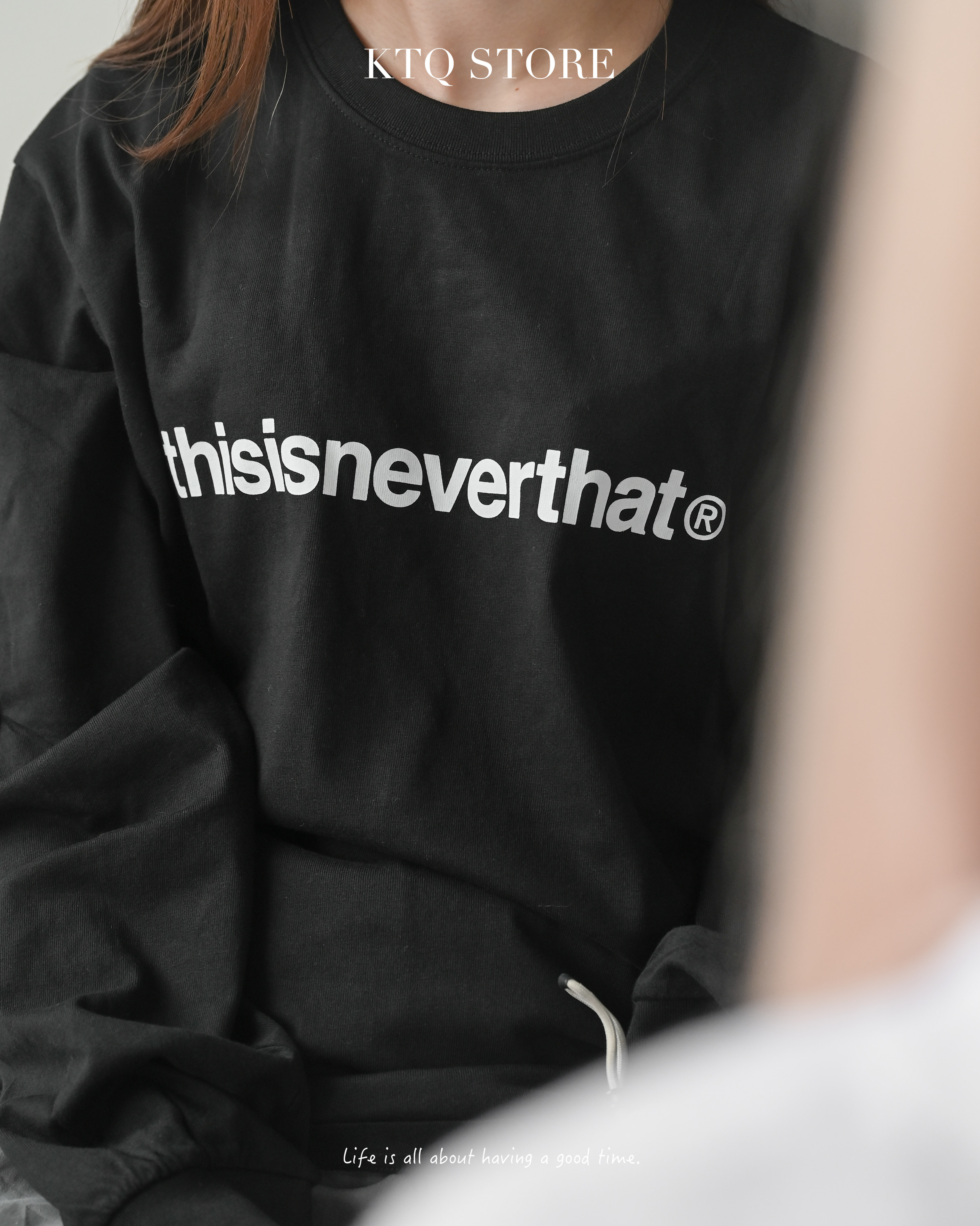 KTQ STORE ‧ thisisneverthat Logo L/S Tee 黑 白