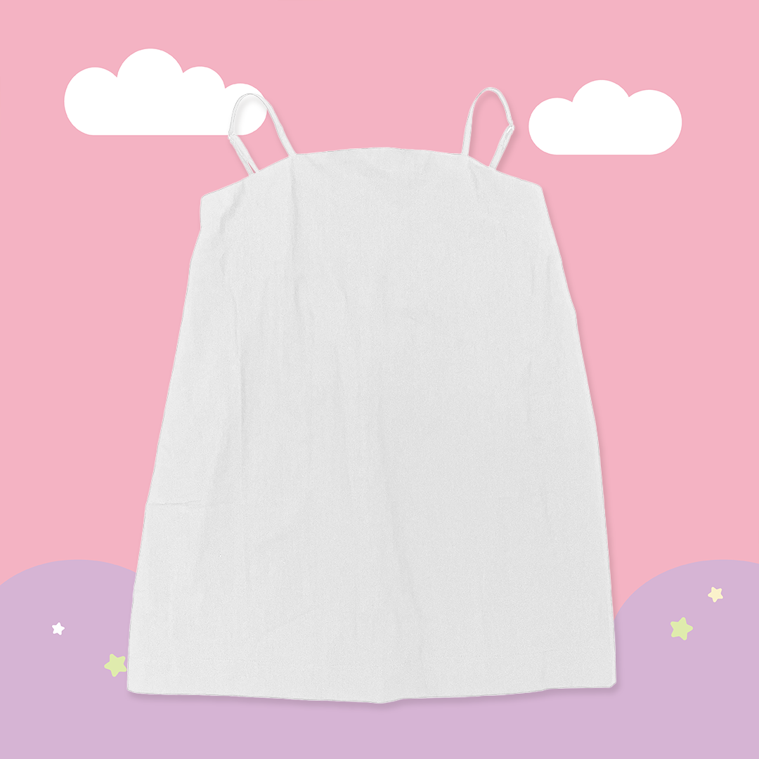 こ♡こ 素面調節肩帶背心連身裙