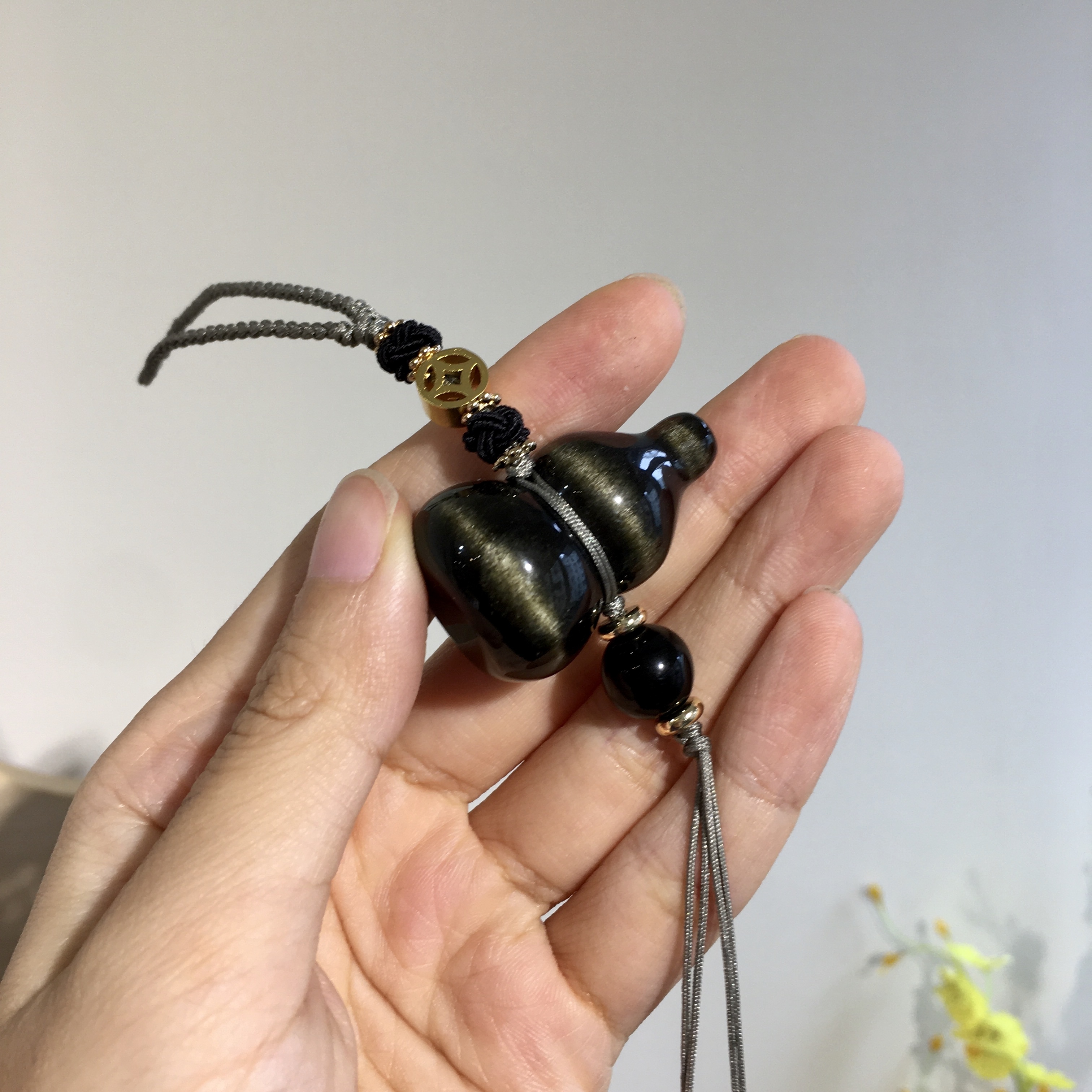 Handmade - 金曜石葫蘆編織吊墜