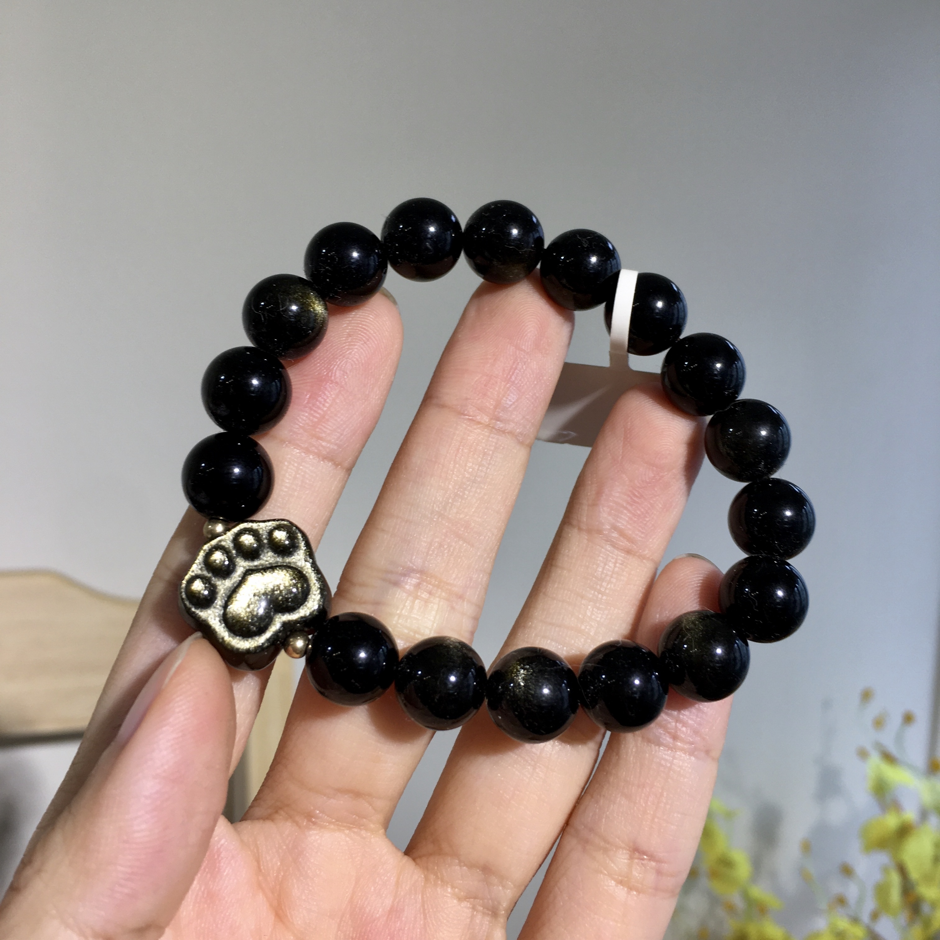 金曜石手串配金曜石貓爪