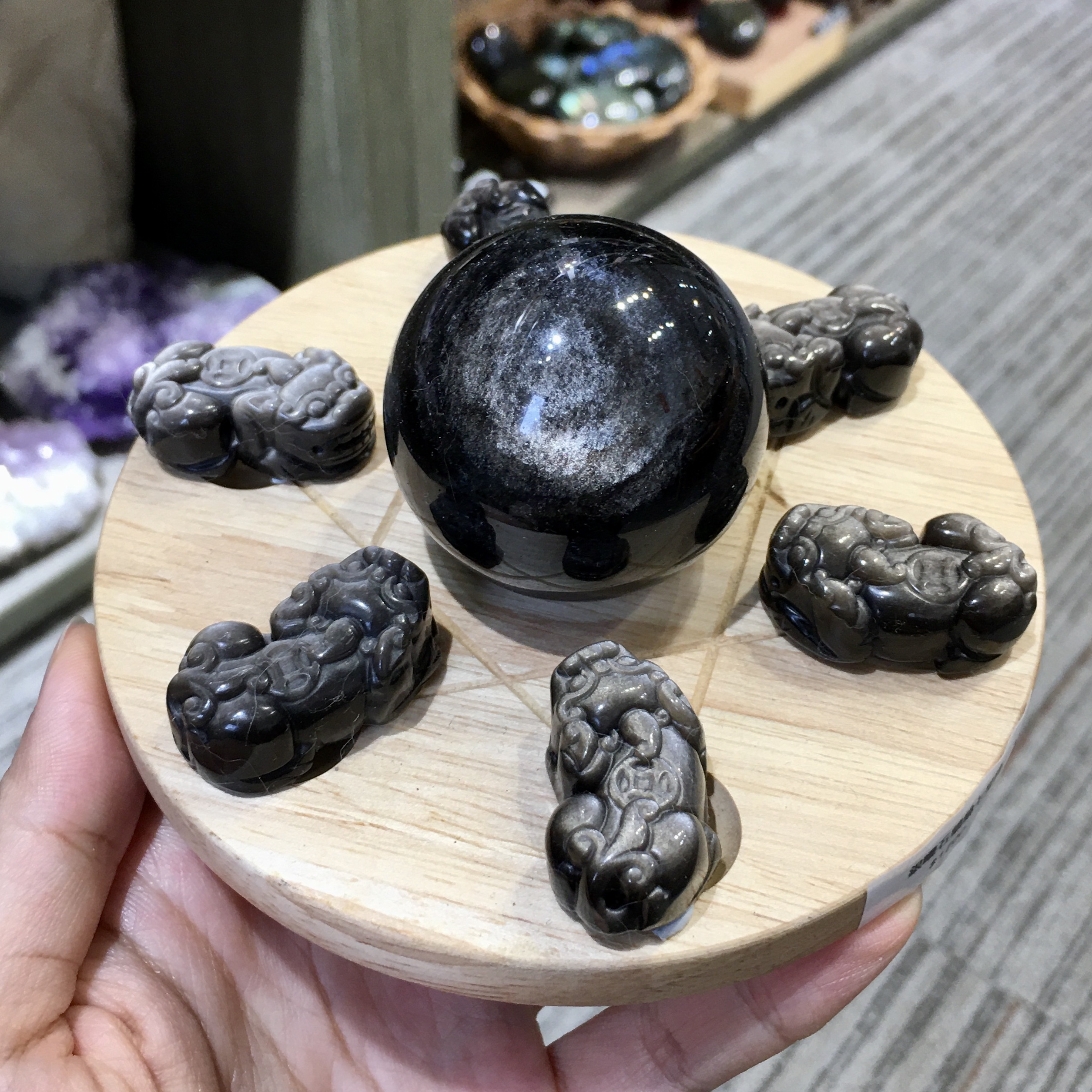 銀曜石貔貅七星陣