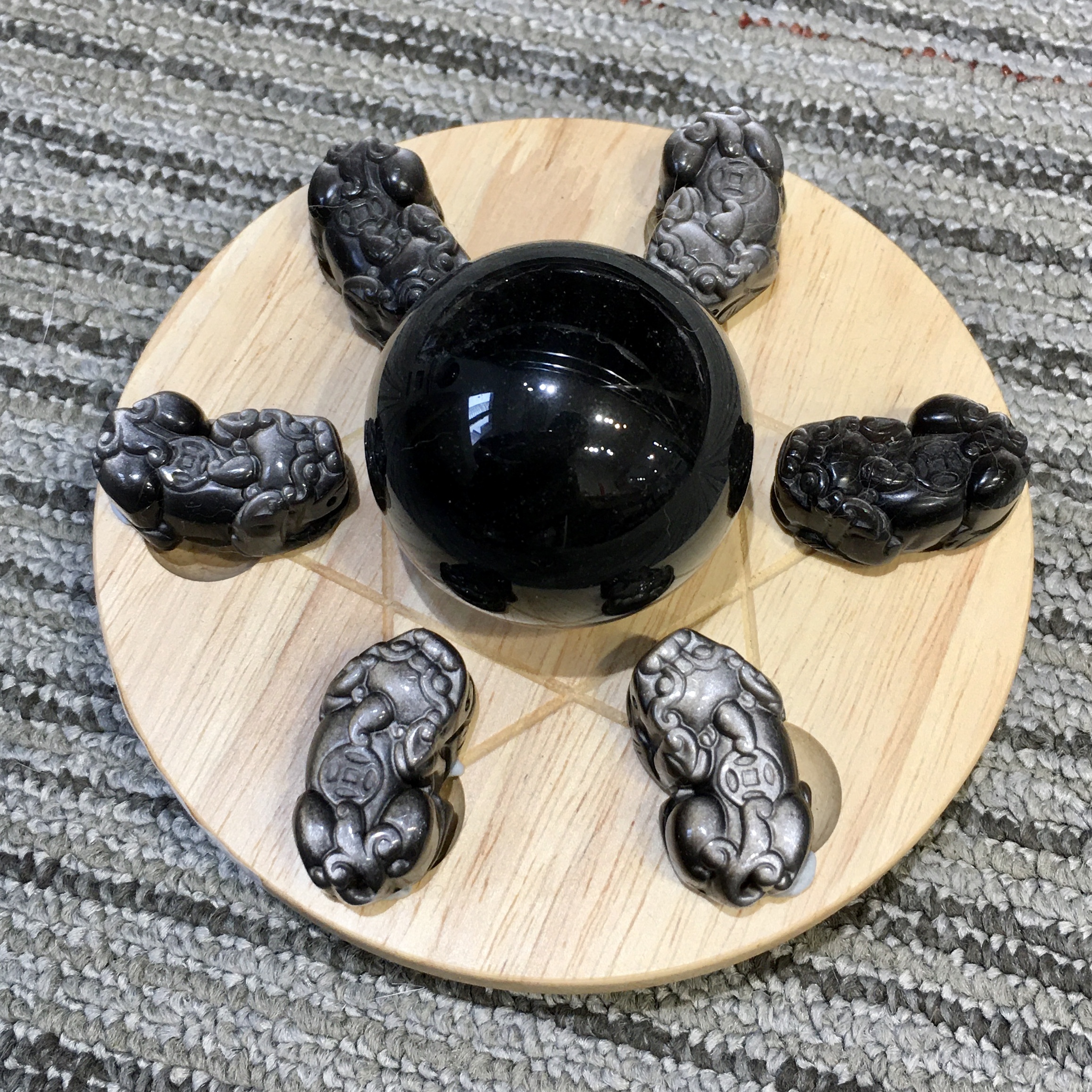 銀曜石貔貅七星陣