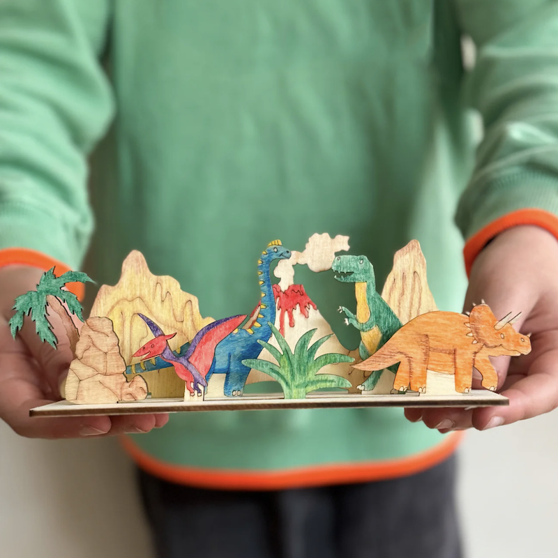 恐龍場景 | 塗鴉手作