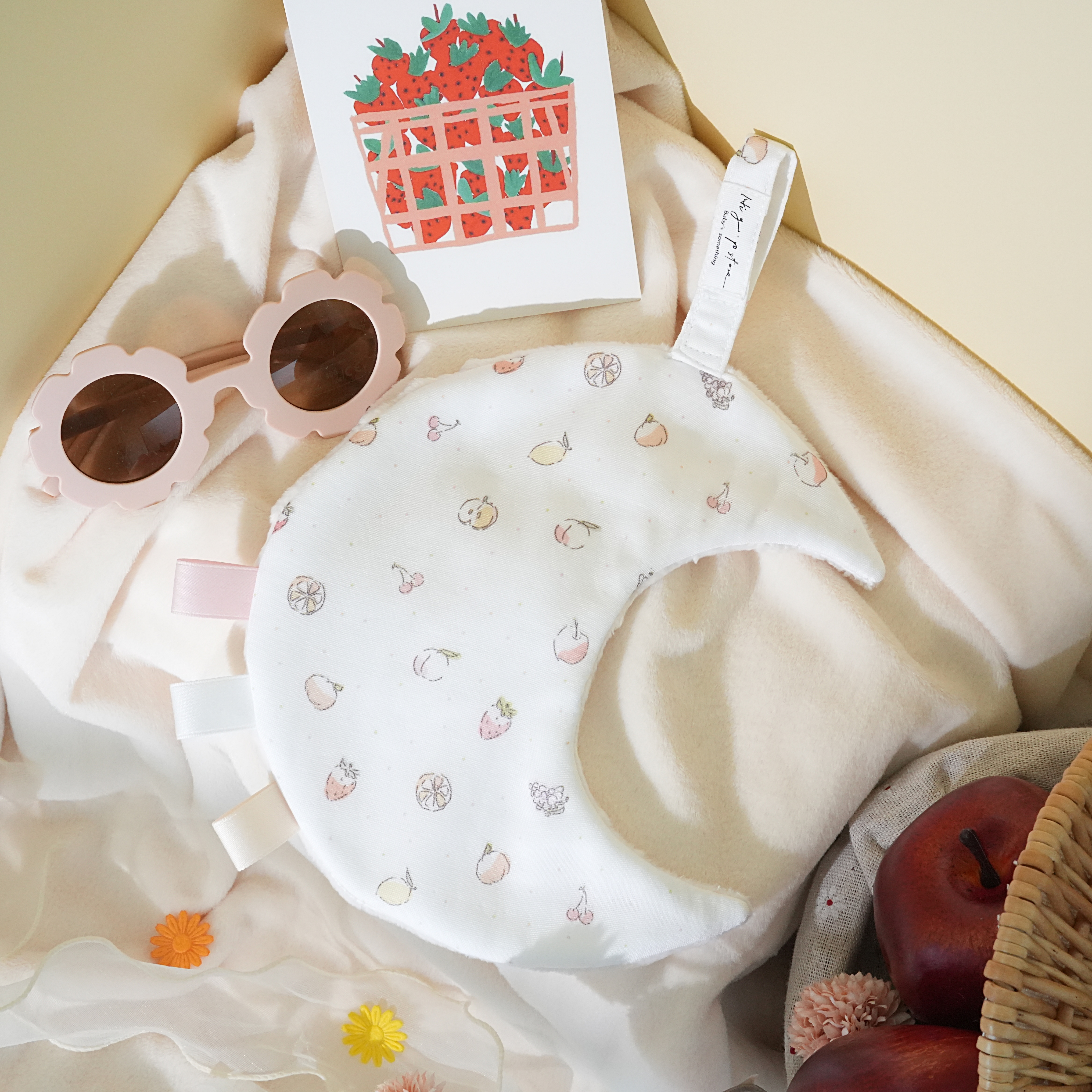 Hi Y.P store-獨家設計款-月光安撫巾-水果甜心