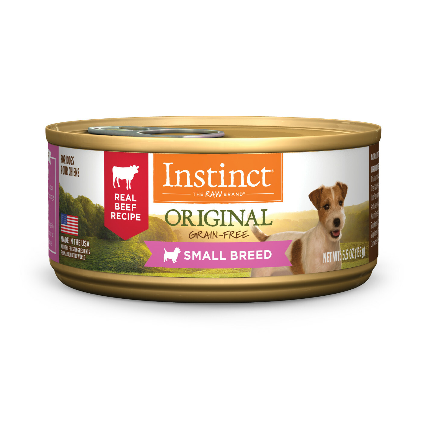 Instinct 無穀物小型犬主食罐（牛肉）