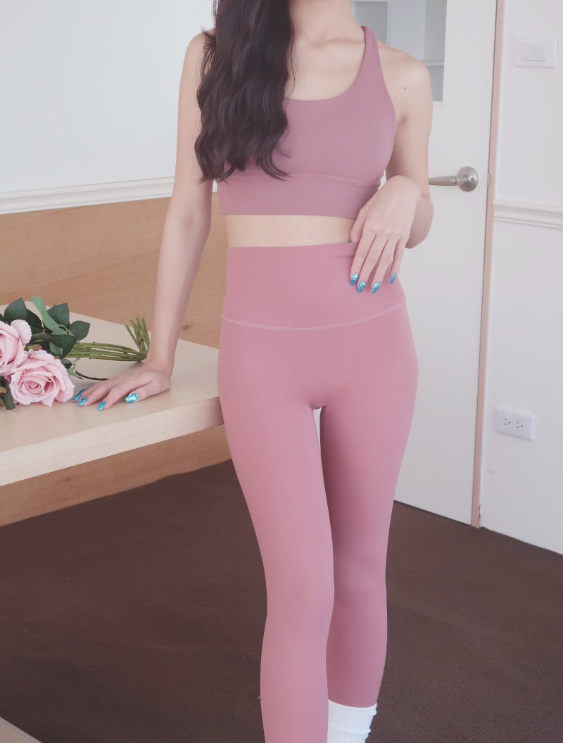 Flipped leggings 怦然心動瑜珈褲 / 莓紅色