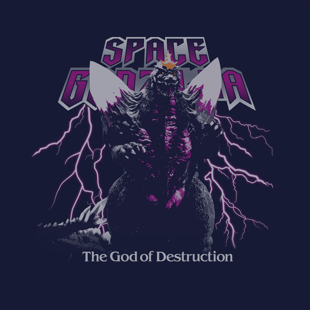 Cospa 0729 ｺﾞｼﾞﾗ ｽﾍﾟｰｽｺﾞｼﾞﾗ Tｼｬﾂ/NAVY