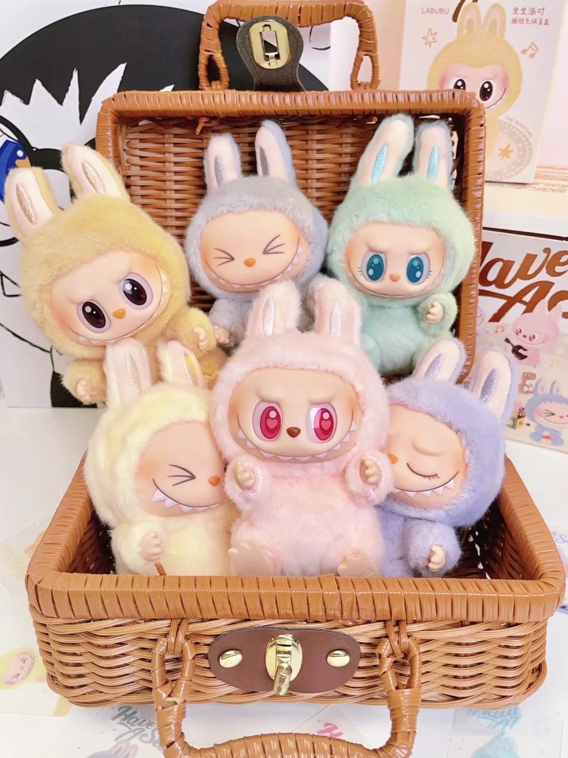 現貨 POPMART THE MONSTERS LABUBU 拉布布 坐坐派對 搪膠 盲盒 吊飾 鑰匙圈 二代