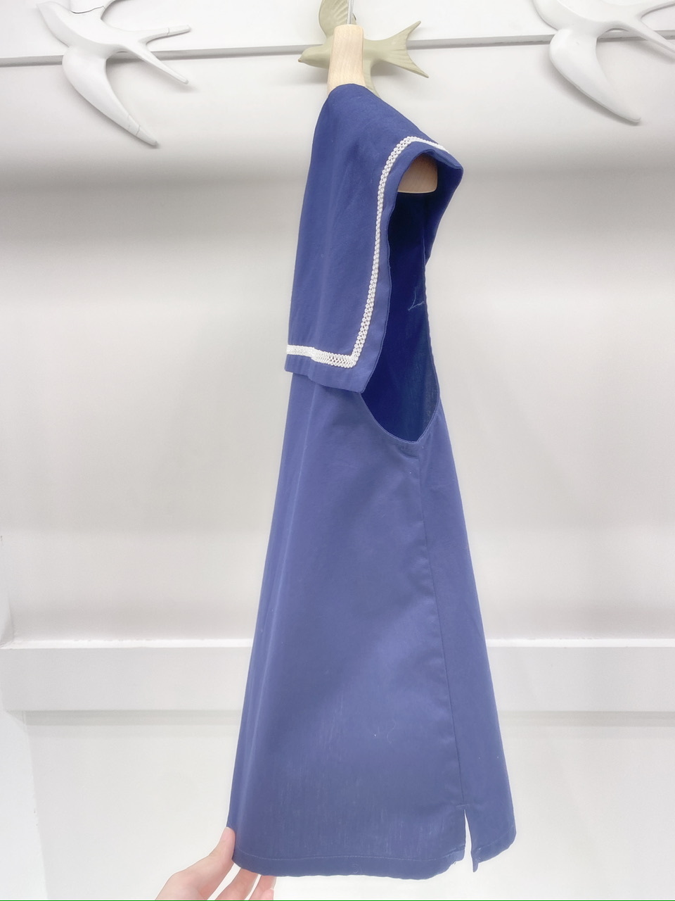 水手領無袖上衣