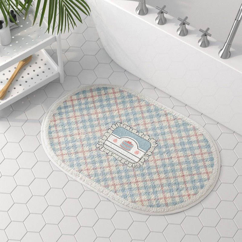 《4525》可愛粉粉少女圖案毛絨地墊((仿羊絨))