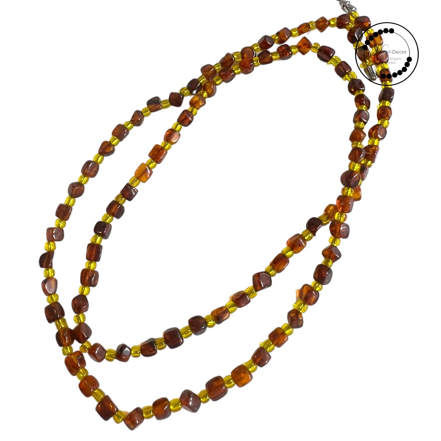 250927 - C43 天然小方糖血珀頸鏈