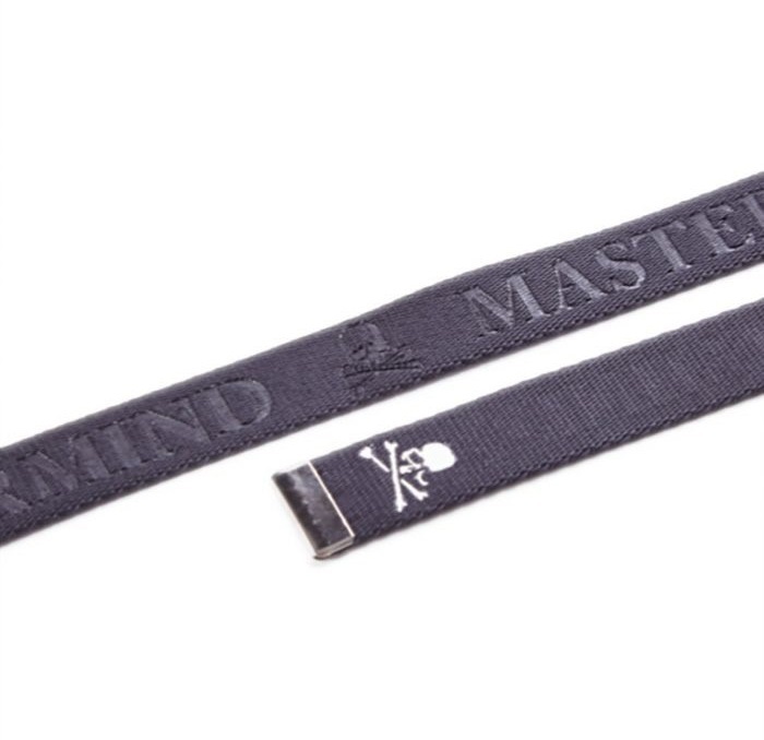 MASTERMIND WORLD MMW TAPE BELT - BLACK PRE ORDER ITEM (預訂中)