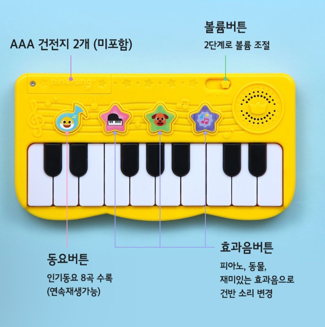 韓國直送🇰🇷-Baby Shark音樂鋼琴玩具