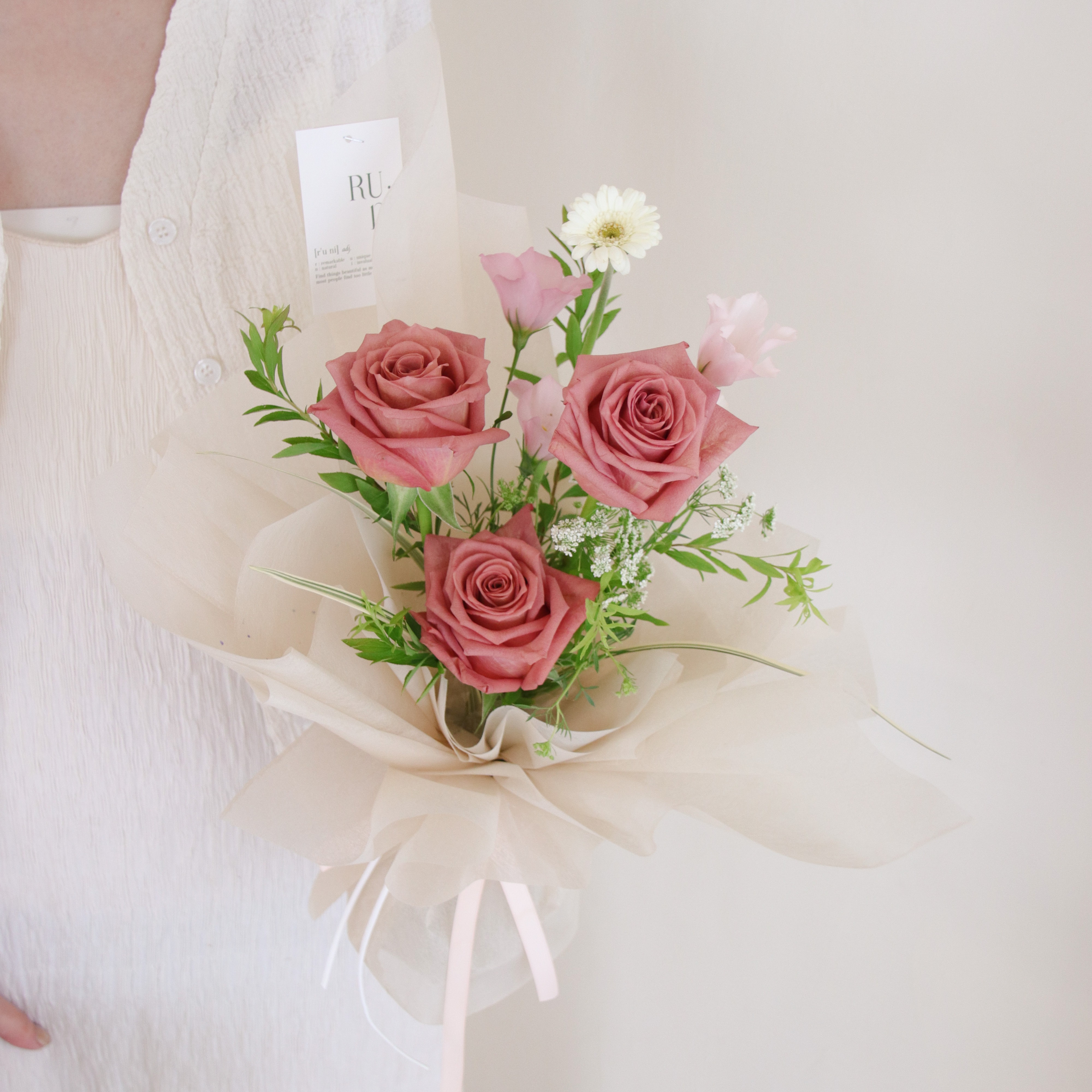 愛在西雅圖 復古感西雅圖玫瑰花束（此束有多尺寸可選）