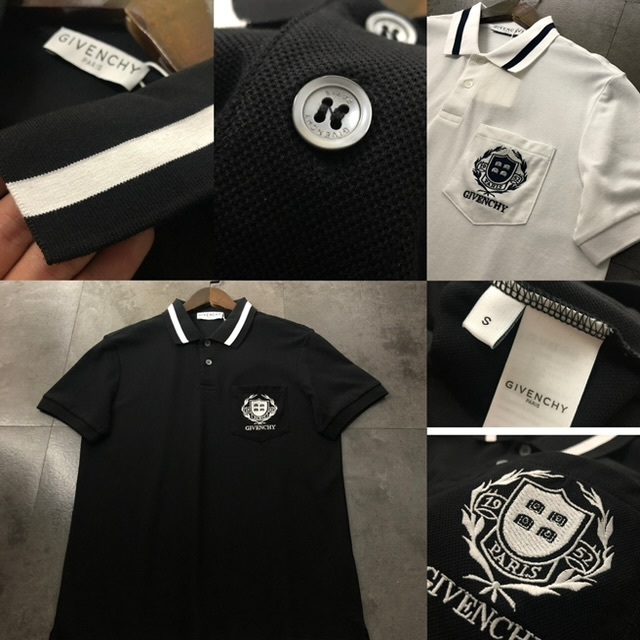 Giv*enchy 胸前刺繡Polo 恤 - 2401109