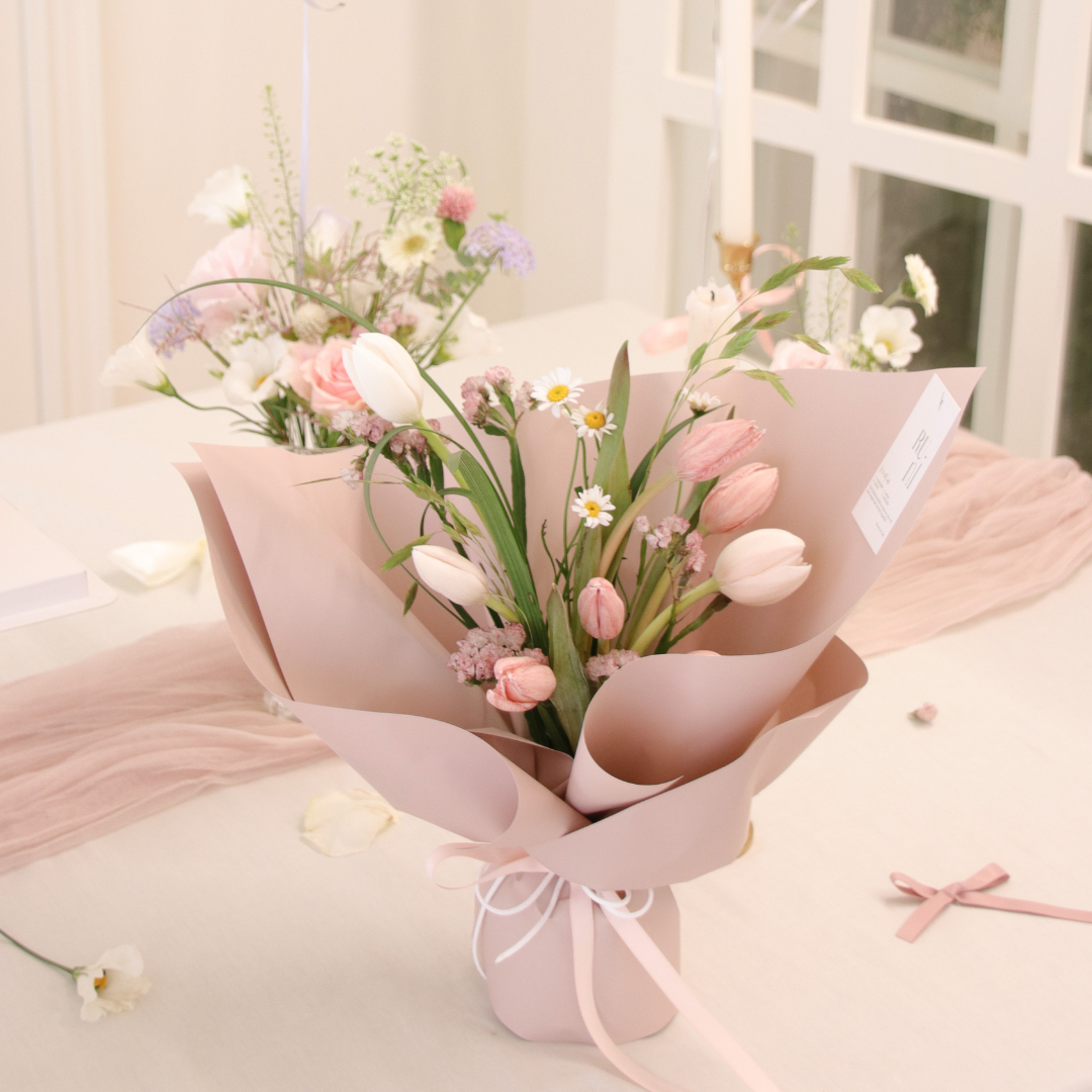 燦燦鬱金香花束（多色與多尺寸可選）