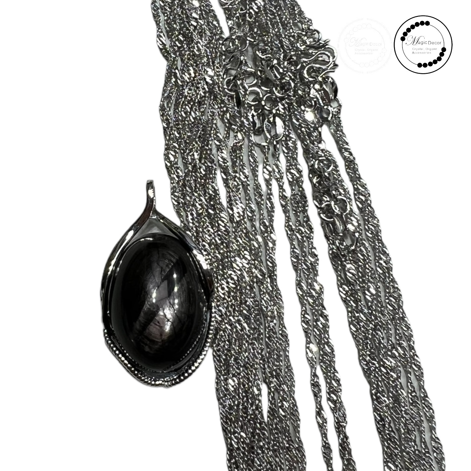 250823 - C53  巨型金運石橢圓吊墜1粒 + 送鈦鋼鏈