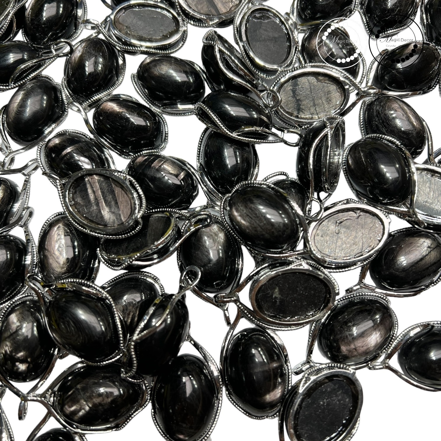 250823 - C53  巨型金運石橢圓吊墜1粒 + 送鈦鋼鏈