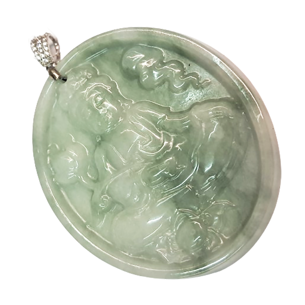 慈悲觀音玉佩【十方】139717