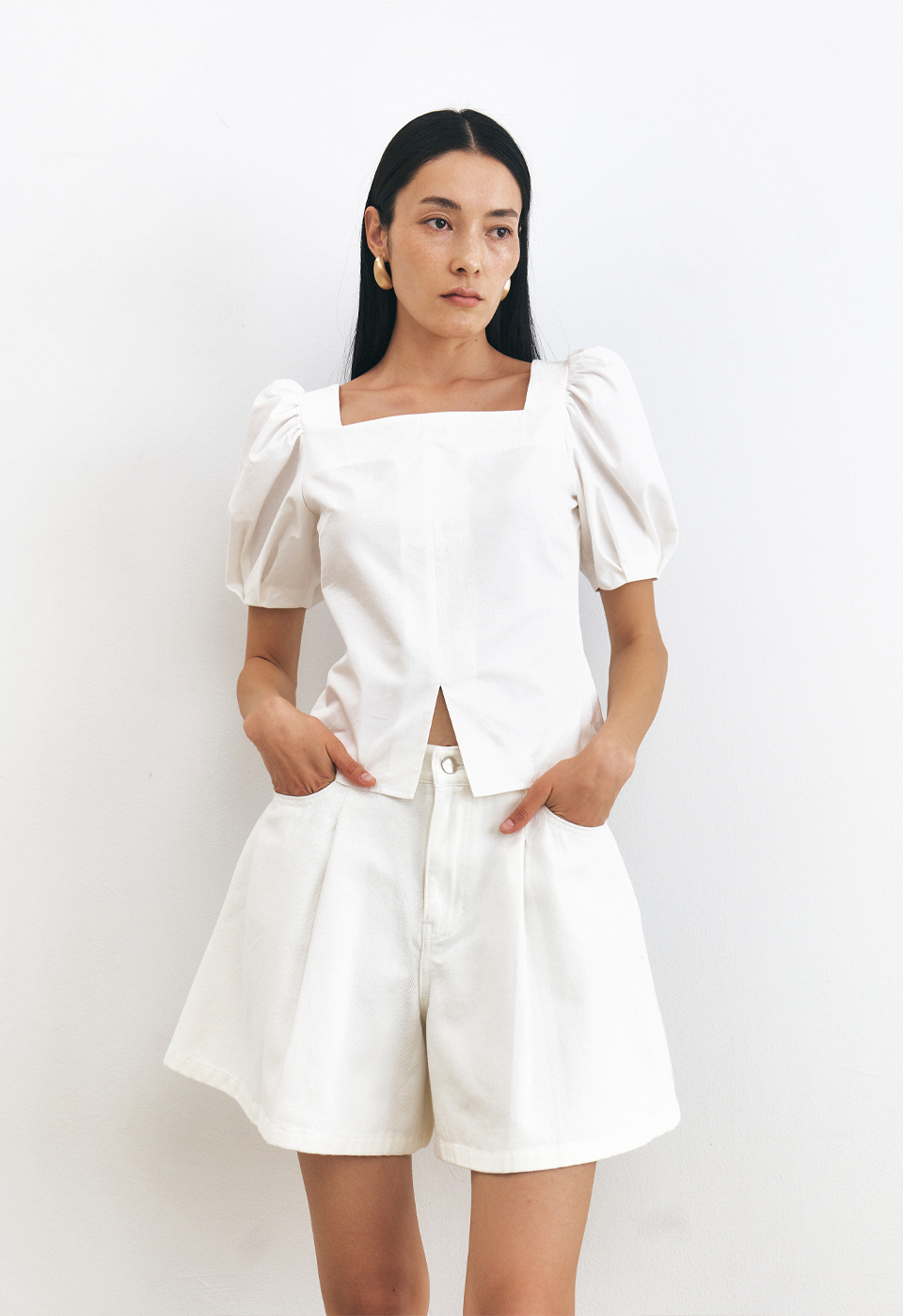 丹寧牛仔A字短褲