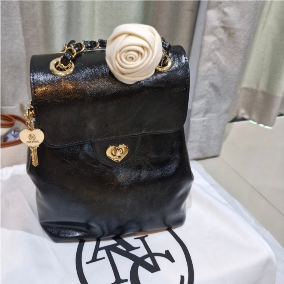 ★ANOETIC★ HEART CORSAGE BACKPACK_BLACK MUSINSA | ANOETIC HEART CORSAGE BACKPACK_BLACK