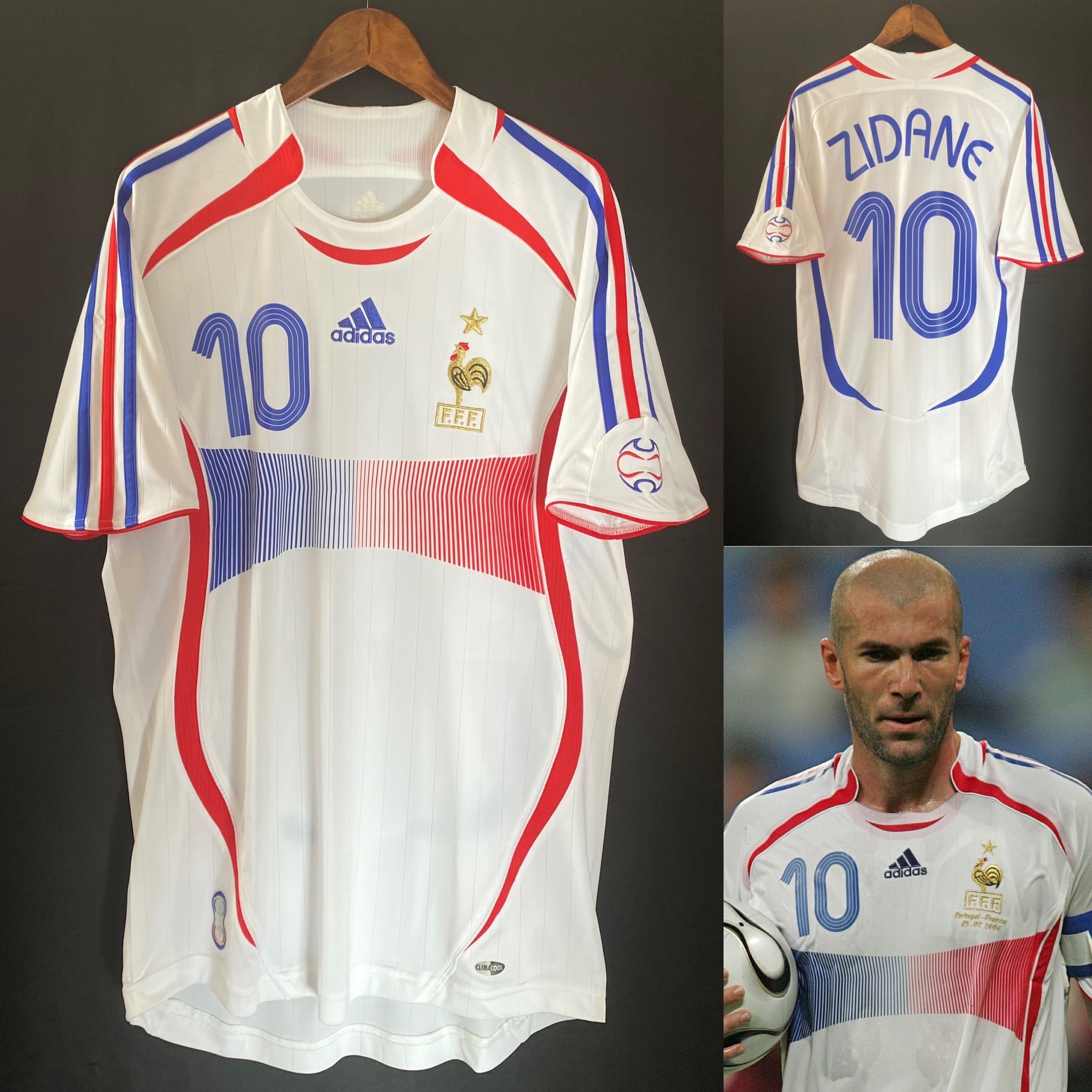 法國隊 2006 世界盃 Adidas 作客球衣 #10 ZIDANE