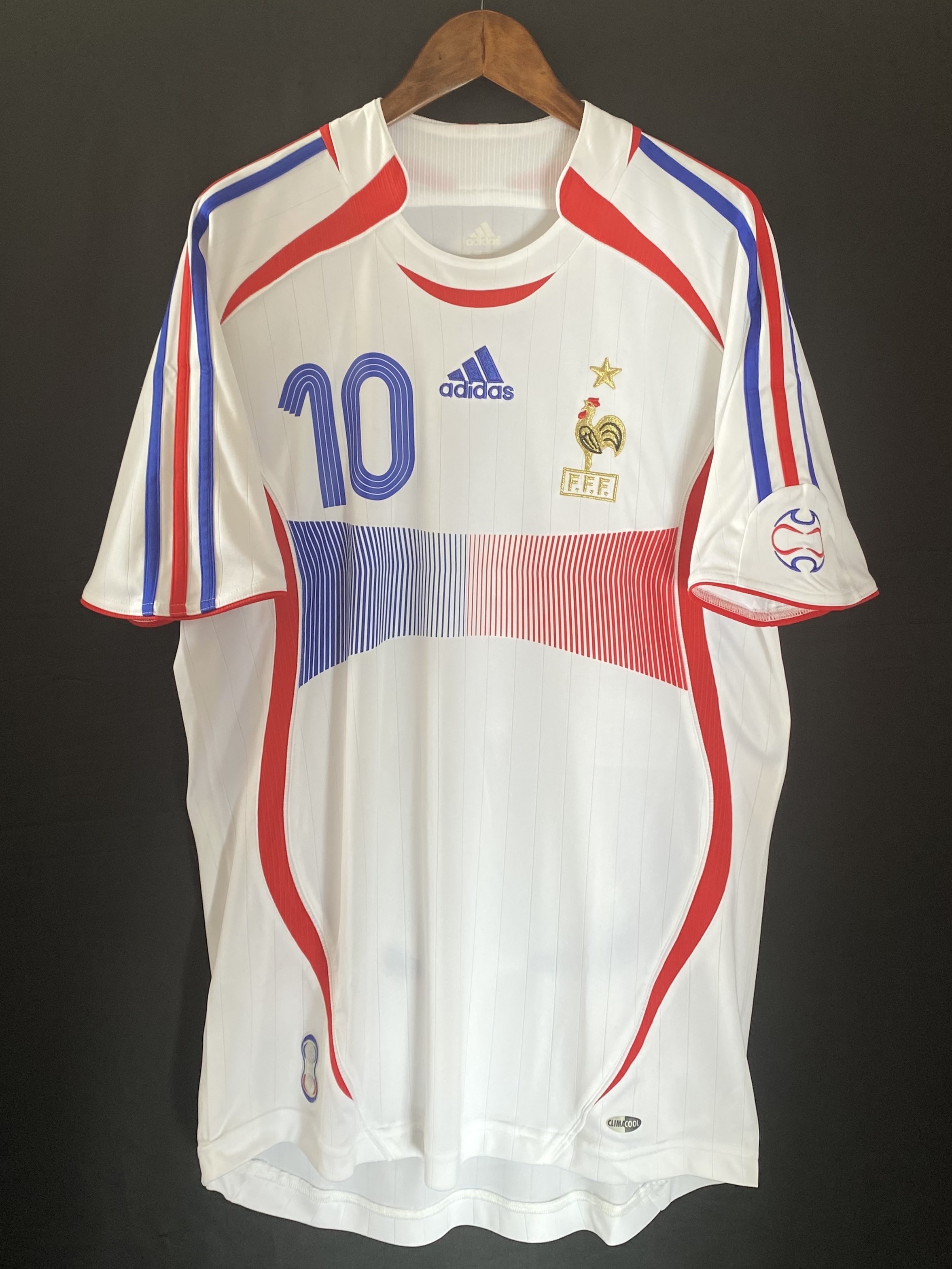 法國隊 2006 世界盃 Adidas 作客球衣 #10 ZIDANE