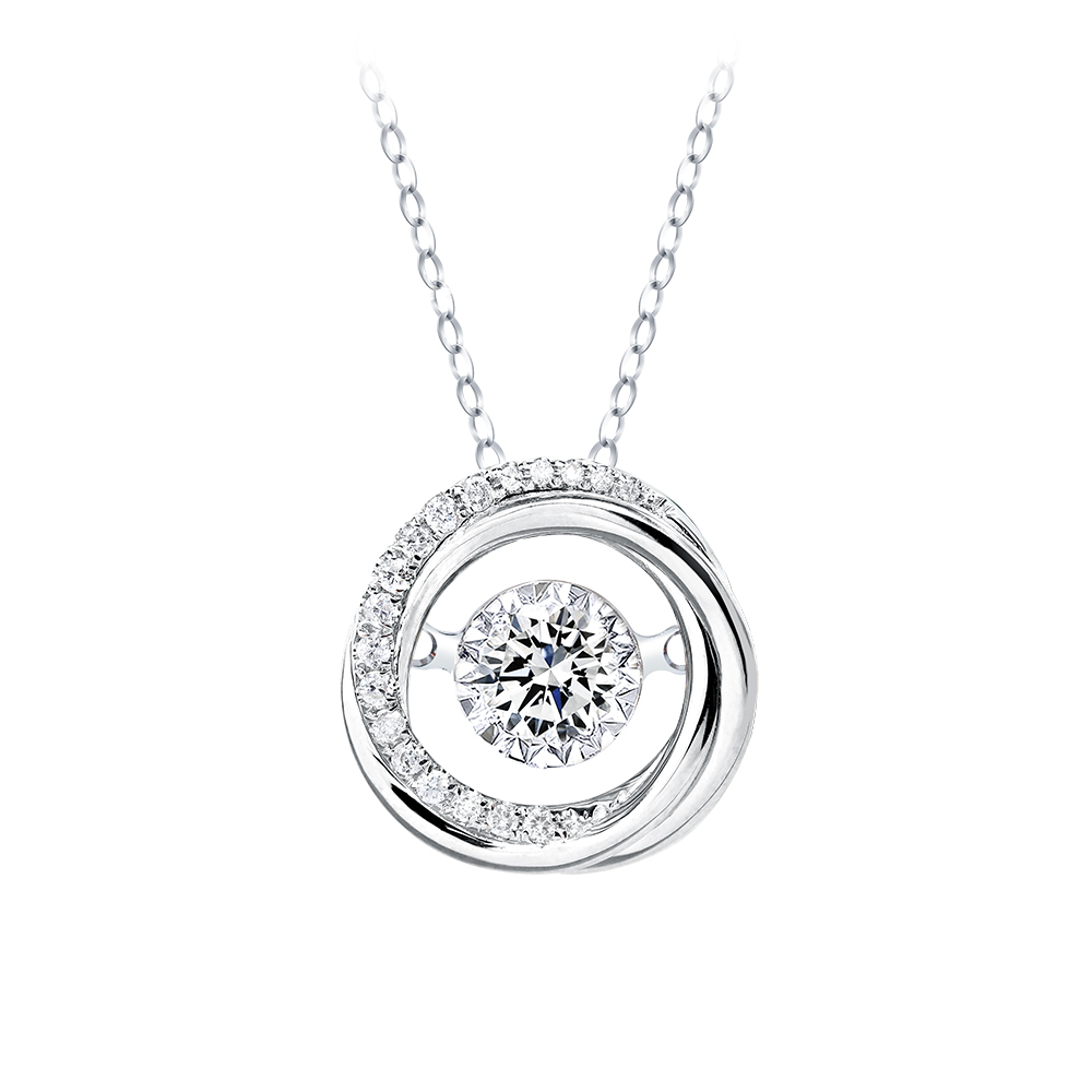 30分圓夢靈動鑽石項墜