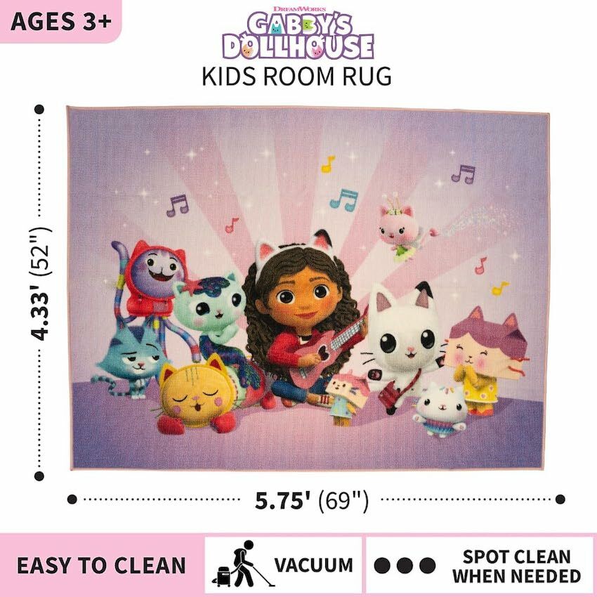 美國兒童房地毯 - Gabby's Dollhouse