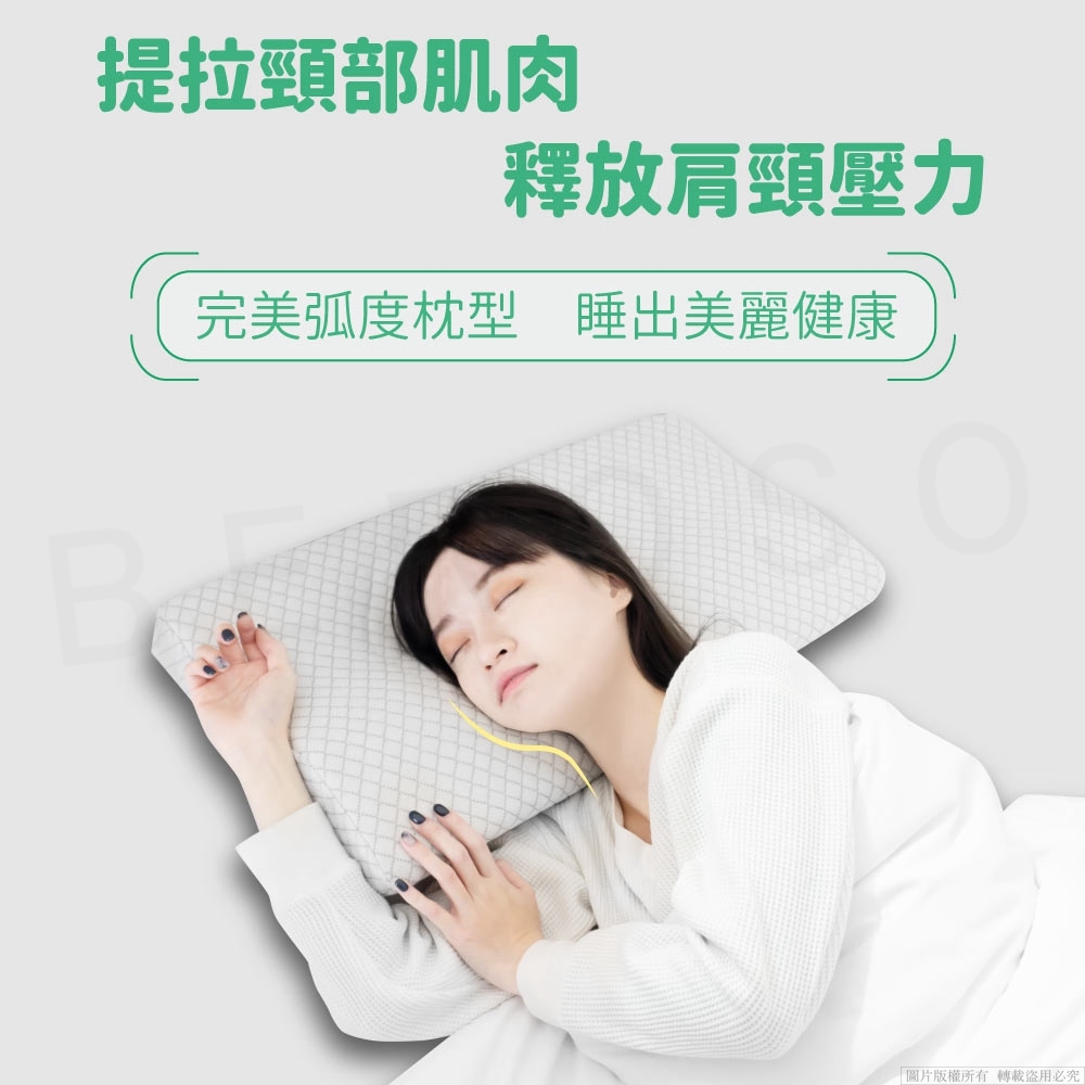 買二送二 3D空氣棉防鼾護頸紓壓蝶型記憶枕頭 超值兩入組+枕套