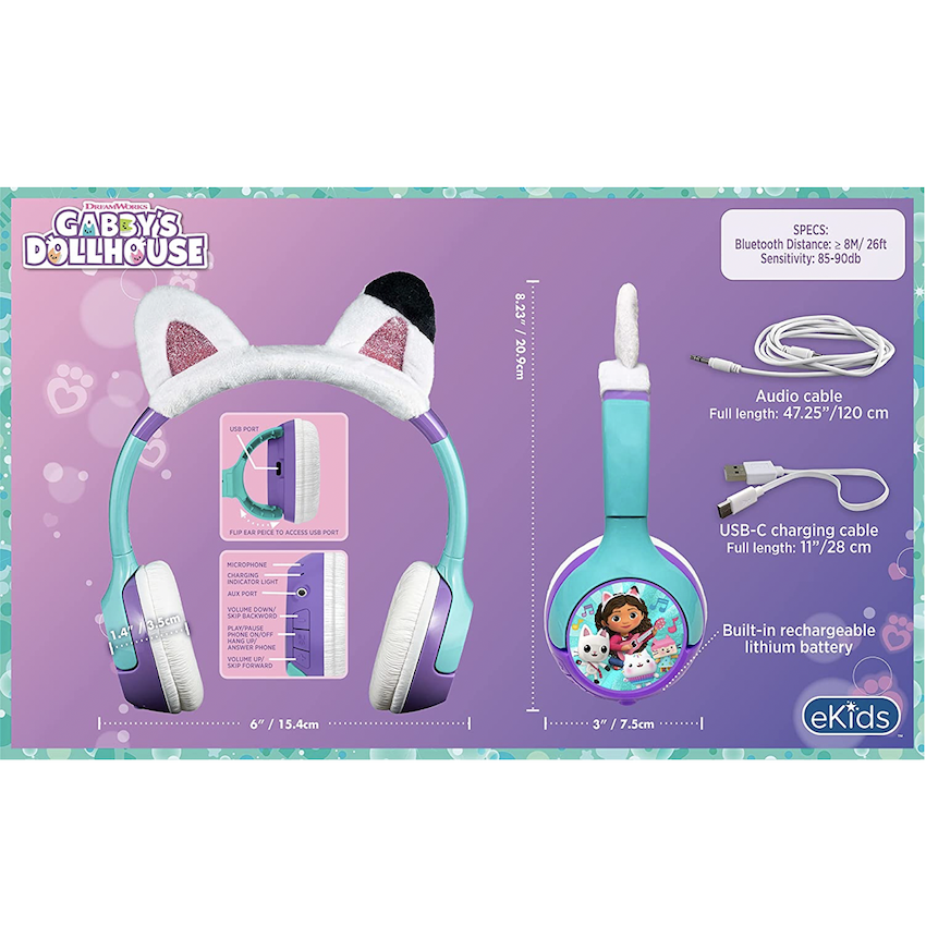 美國 Gabby's Dollhouse Headphone 藍牙耳機 (內置 Microphone)
